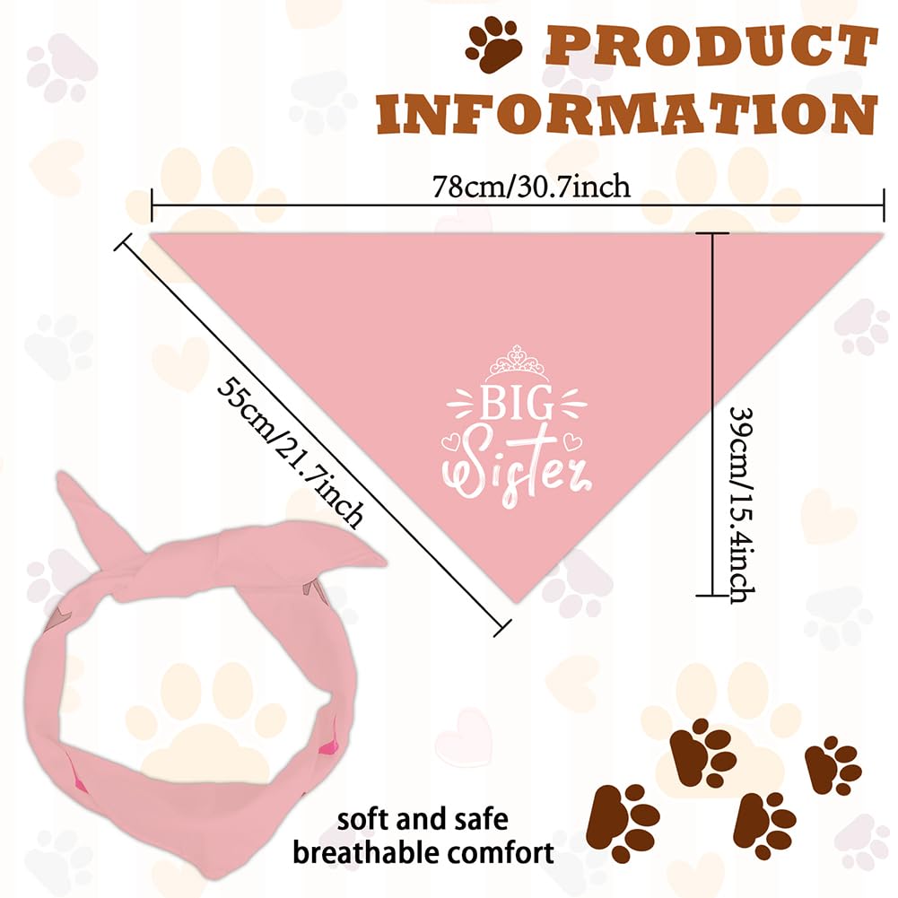 arricraft 1 Pink Unbleached Cotton Adjustable Triangle Dog Bandana - Image 2