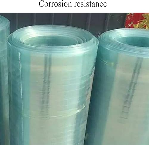 Miniatura 4 de IMPREC Hoja de techo transparente, ignífuga de policarbonato de 0.039 pulgadas, rollo de plástico, protección contra la lluvia y la nieve para techo