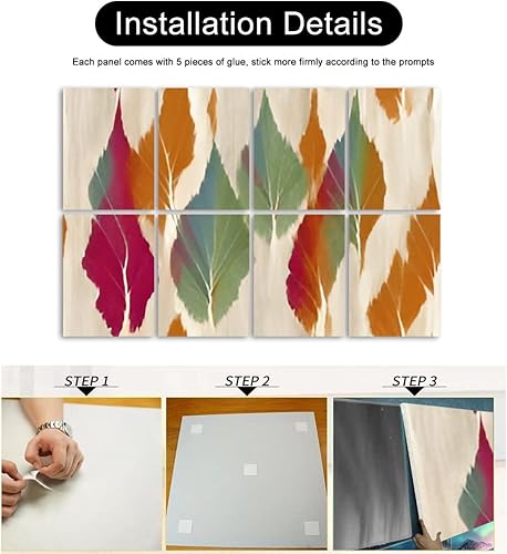 Miniatura 7 de Paneles de pared acústicos insonorizados ikat étnicos tribales bohemios colores sin costuras motivo étnico hecho a mano autoadhesivo arte paneles