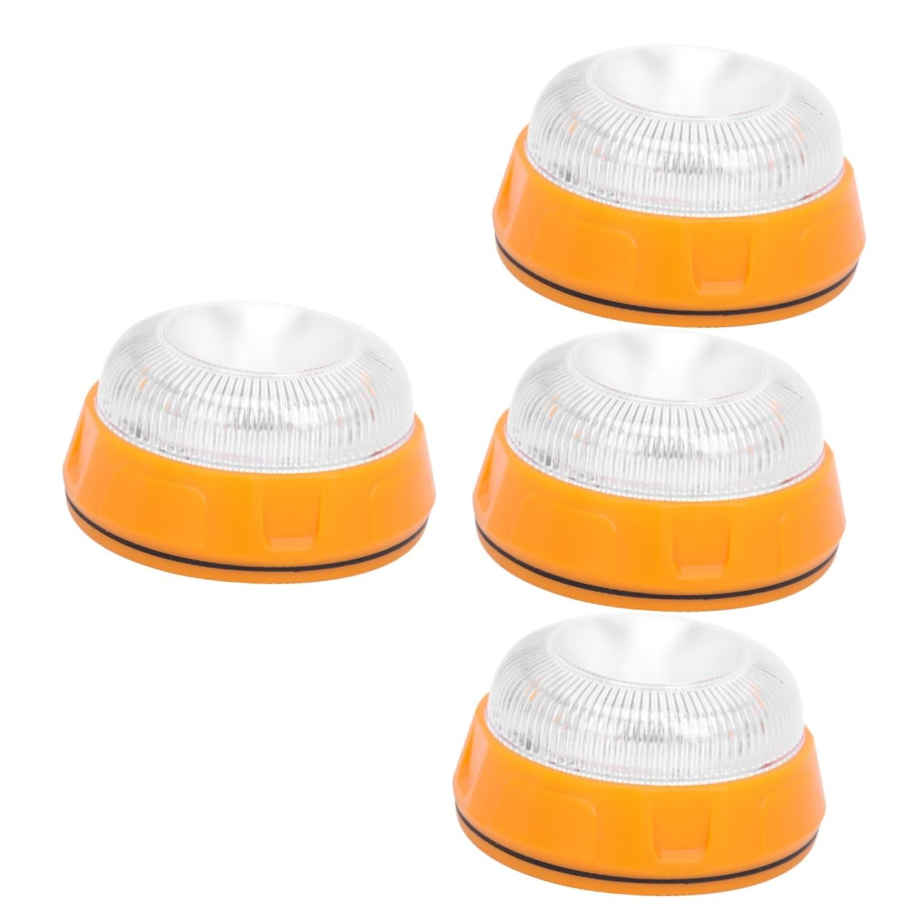 iplusmile 4piezas Luz De Advertencia Led Creativa Para Vehículos Luz De Emergencia Portátil Montaje Magnético Para Conducción Nocturna y Condiciones Adversas