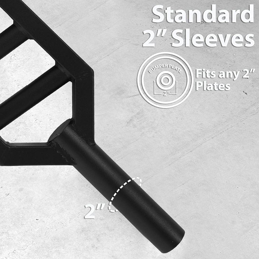 ZLZNX 27lb Multi Grip Barbell, Swiss Bar, American Bar 3 Positions