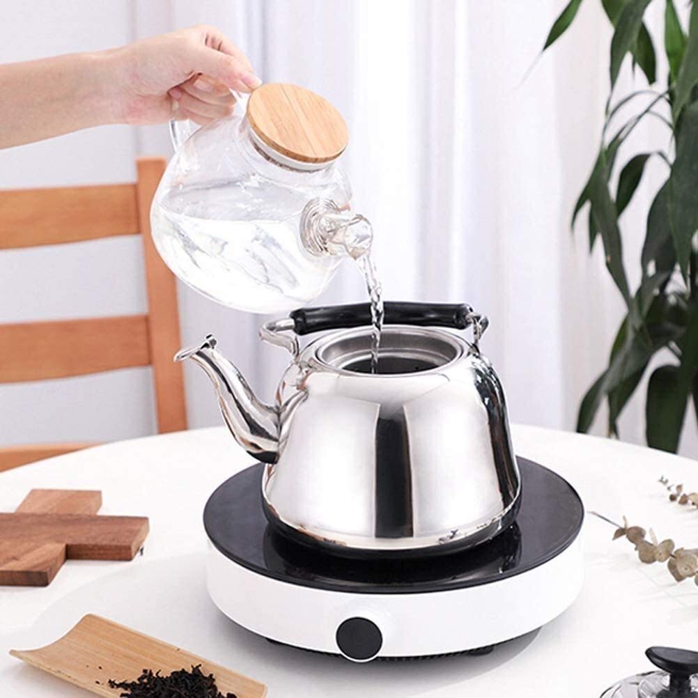 SHISHI Tetera de Acero Inoxidable silbar la Tetera, hervidor de Agua de los hogares con Mango ergonómico y Resistente al Calor, 5 litros Fácil de Limpiar y de Larga Vida útil.