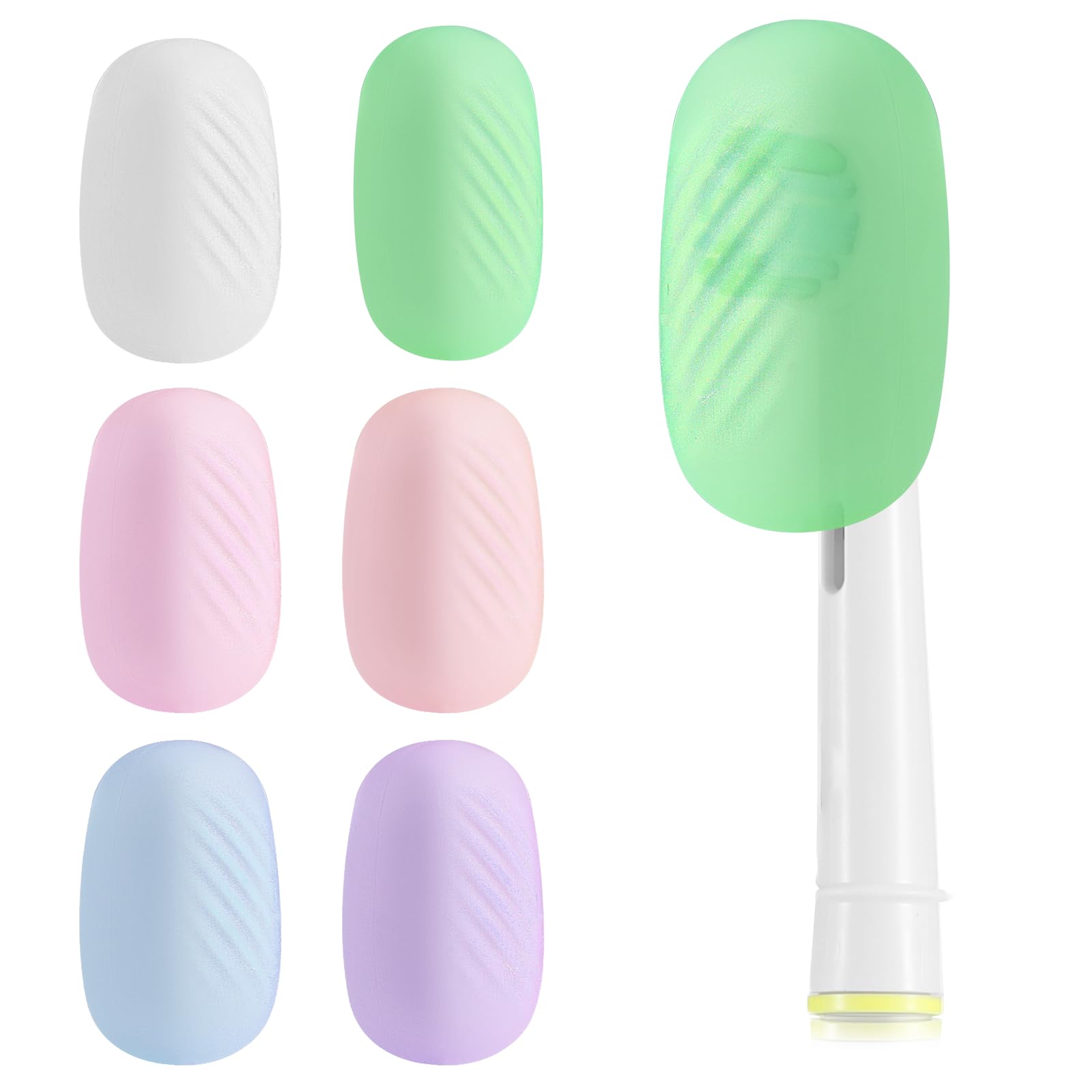 6 Packs Silicone Toothbrush Covers, Caps for Electric & Manual Toothbrush Heads