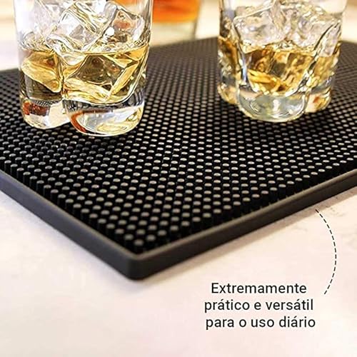 Bar Mat 45x30 Cm Tapete Gelo Porta Bebidas Escorredor