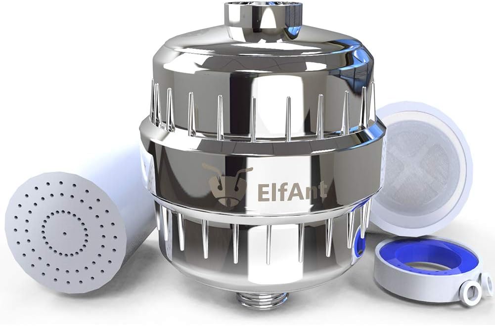 ElfAnt Universal 15Stage Shower Filter with 2 Cartridge Boosts Skin