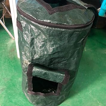 Compost Bin,Yard Waste Bag, Reusable Heavy Duty Garden Leaf Waste Bag Yard Compost Bin Composting Fruit