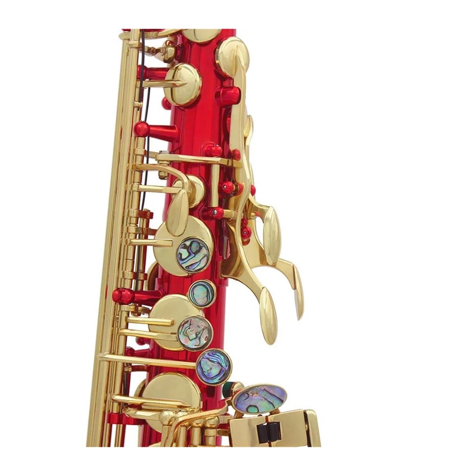 Kit de Accesorios saxofón Concha De Abulón, Llave De Saxofón, Botón Musical, Accesorios Para Instrumentos De Viento De Madera, Decoración Para Saxofón Soprano/Alto/Tenor