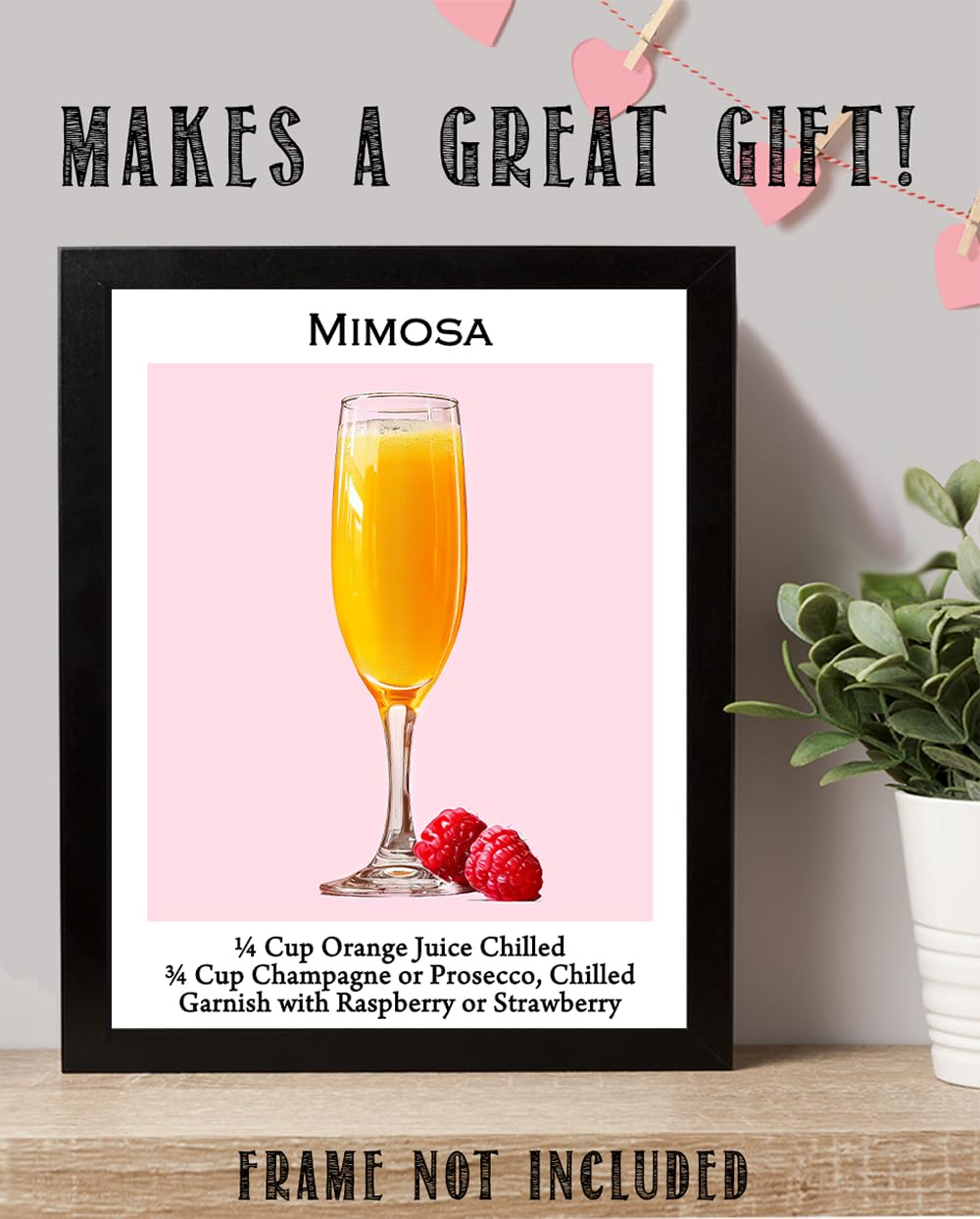 Amazon.com: Mimosa Recipe Vintage 11x14 Poster: Retro Cocktail