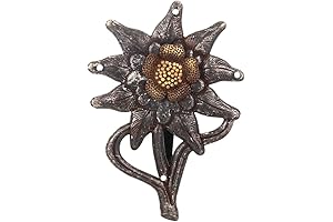 German Army WW II Edelweiss Badge Metal Pin Brooches