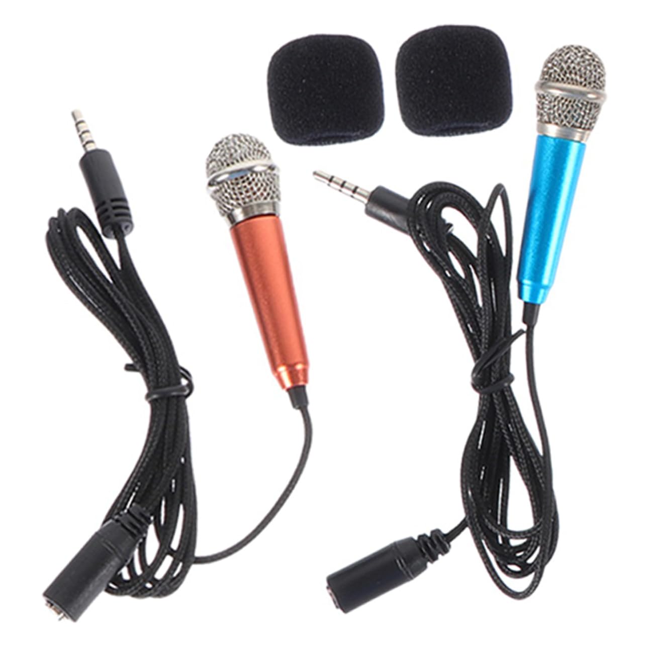 SUPVOX 3sets Small Microphone for Recording Mini Phone Microphone Adorable Phone Mic Perfect 2pcs*3