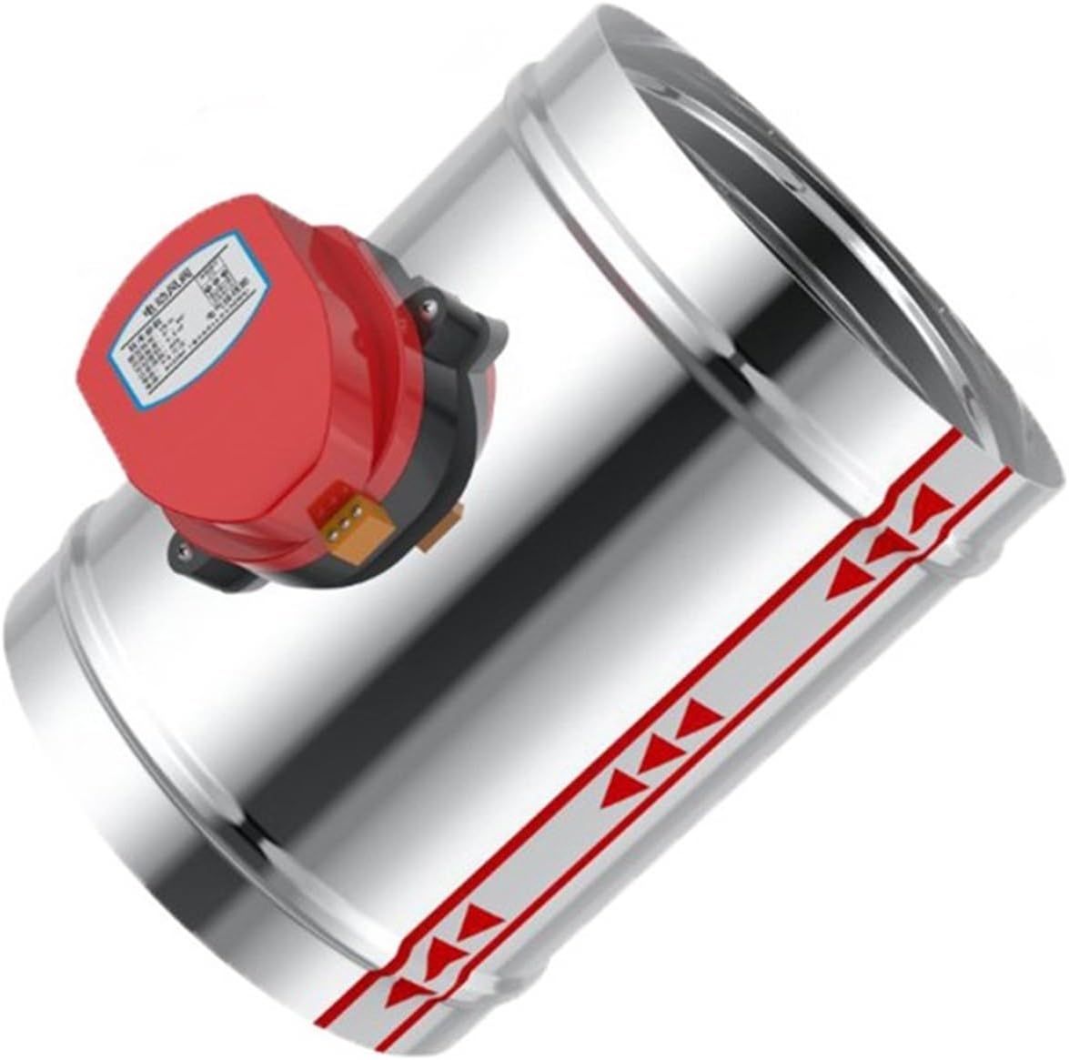 Stainless Steel 201 Damper Electric Air Valve Motorized Check Valve for 3/4/5/6/8inch Pipe 80/100/125/150/200/250mm 220V 12V 24V(250mm,220VAC)