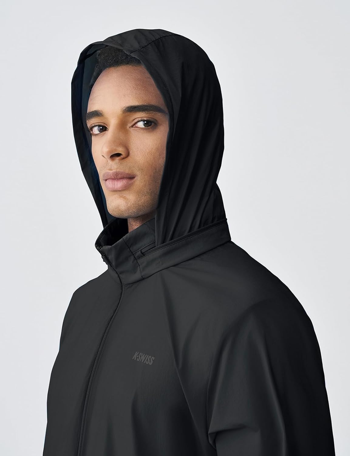 K-Swiss Men's UPF 50+ Lightweight Pickleball Graphic Jacket - Full Zip Windbreaker Hoodie Long Sleeve