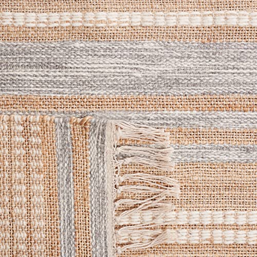 Tapete SAFAVIEH Kilim 8x10 Natural y Gris miniatura 4