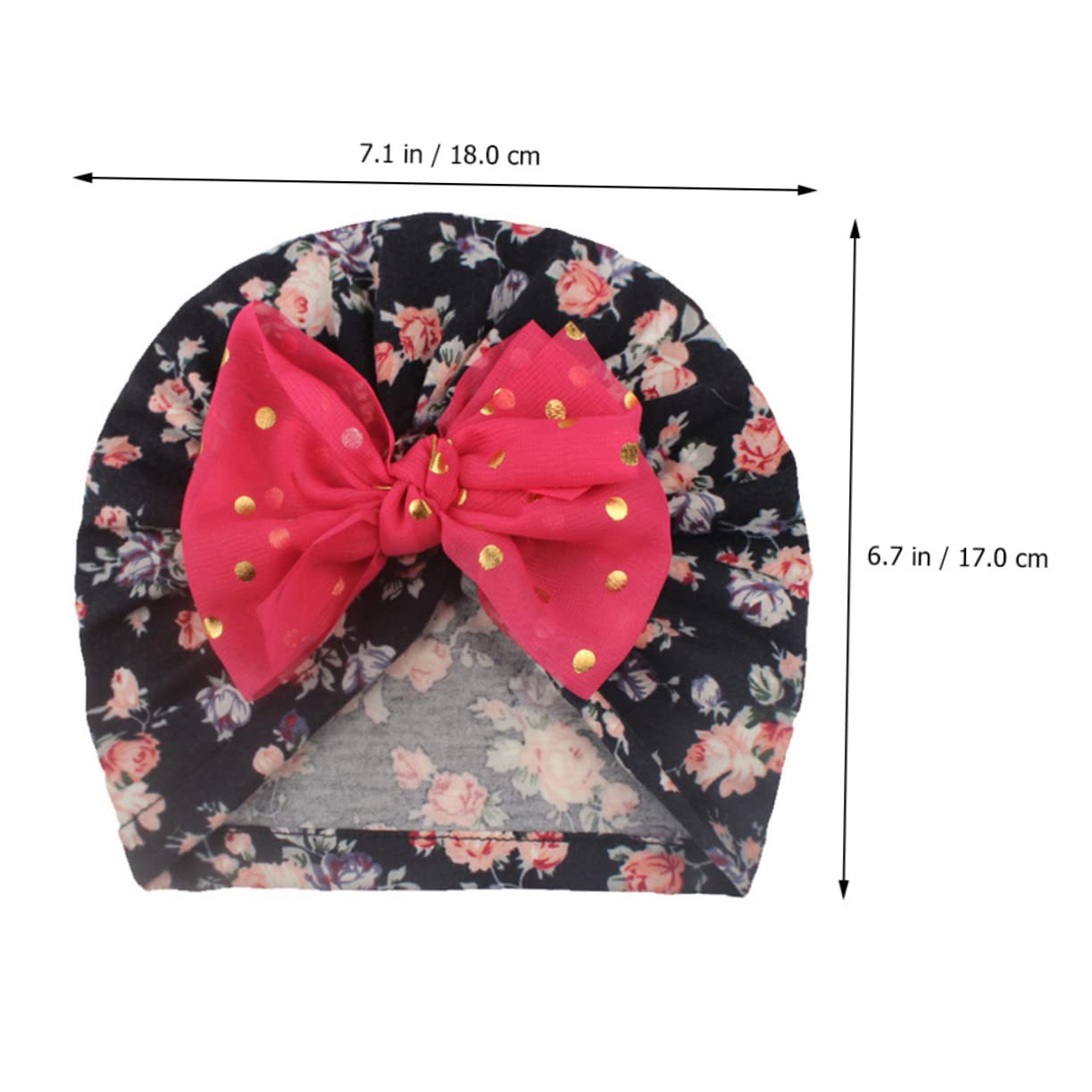 Healvian Cappello A Turbante Cappelli da Ragazza Cofano Avvolgere Neonato Bonnet per Cappello di Protezione Chic per Il Cappello Infantile Cotone Poliestere