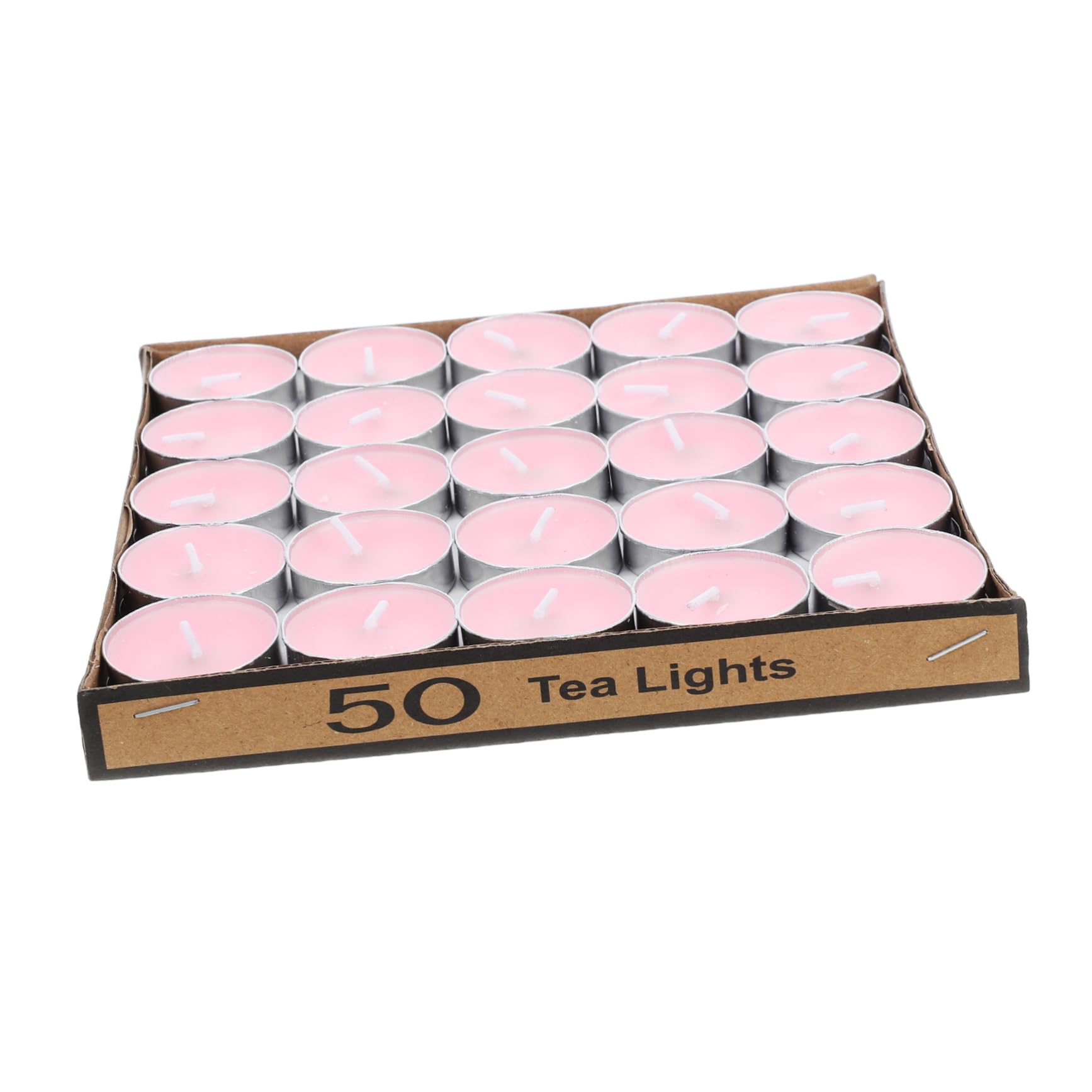 MAGICLULU 50Pcs Round Tealight Candles for Weddings Engagements and Romantic Dinners Clean Burning Mini Tea Lights for Decor and Centerpieces