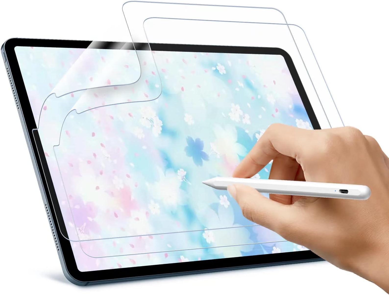 Active Stylus Pen Compatible with Apple iPad, Homagical 1.5mm Fine Point Digital Stylus Pen, Rechargeable Capacitive Digital Stylus for Touch Screen Devices (Glove &Pen Bag Included)