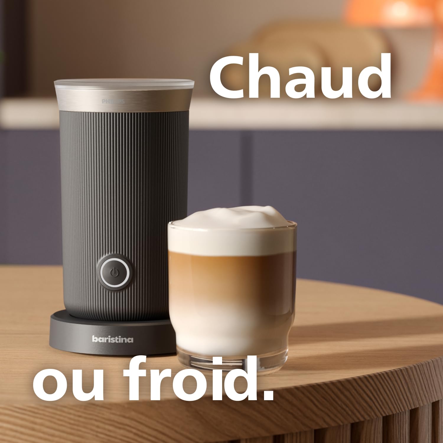 Mousseur à lait Philips Baristina Noir (BAR311/60)