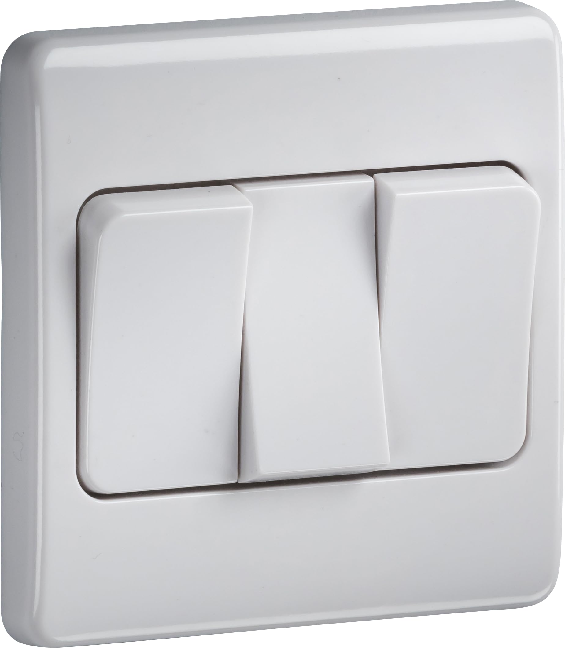 Knightsbridge 10AX 3G 2-Way Wide Rocker Switch