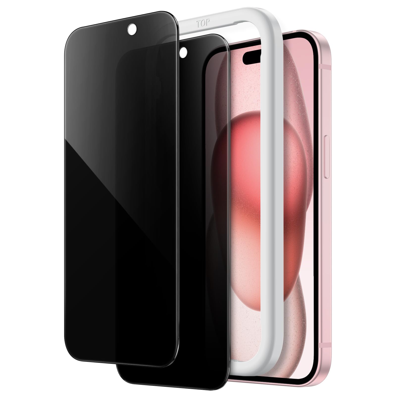 Amazon | JETech iPhone 15 6.1インチ用 プライバシー液晶保護フィルム