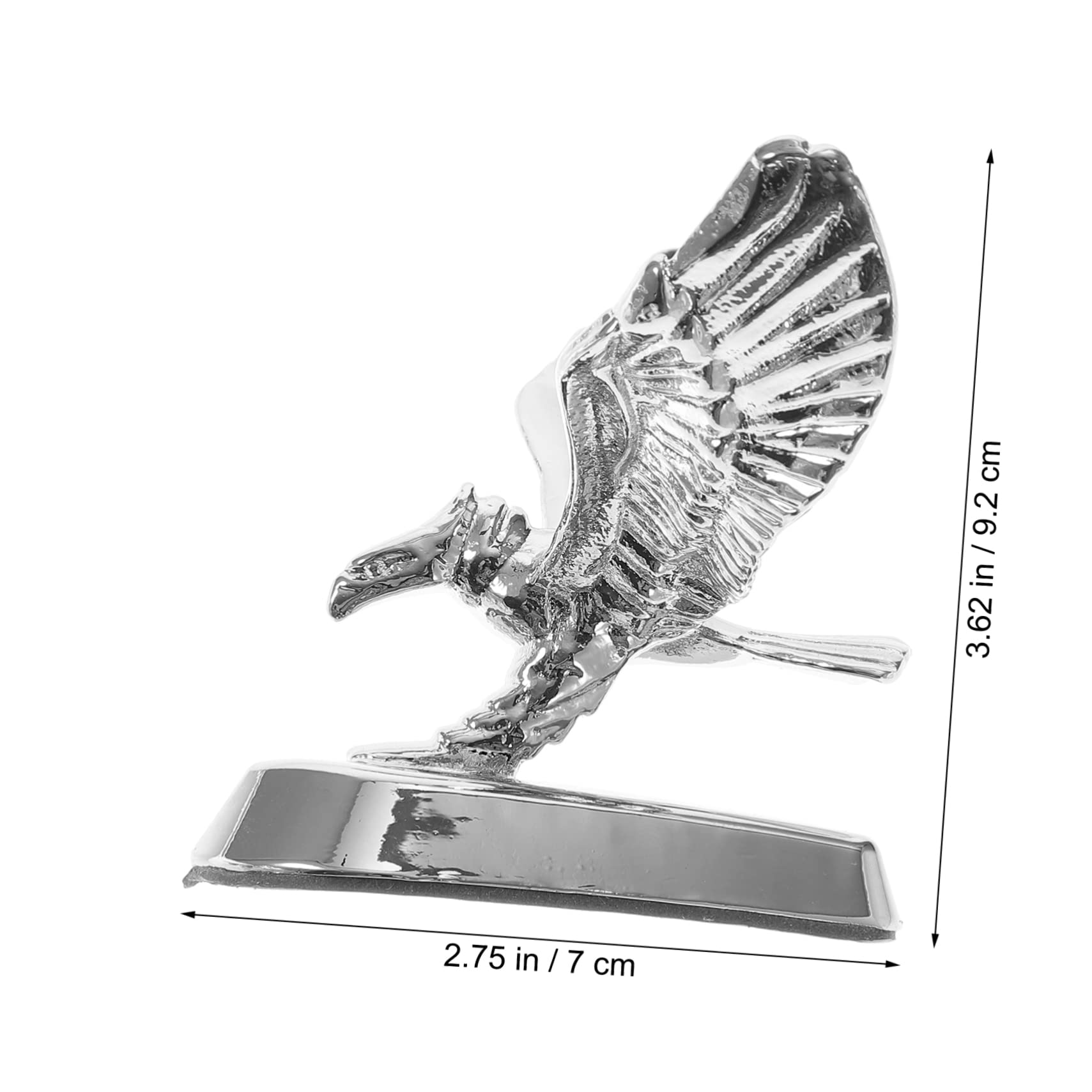 VALICLUD Motorrad-Abzeichen Adler Frontdekoration 3D Metall Emblem Für Universal Motorhauben Verzierung Wetterbeständig Motorradzubehör