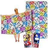 Transformers Bath Towel Set for Kids - Bundle With 27' x 54' Beach Towel Plus Tattoos, More | Bathroom Set for Boys