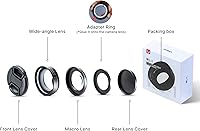 Vista 6 de Lente gran angular para Sony ZV1 ULANZI WL-1 ZV1 0.709 in gran angular/10X Macro 2 en 1 lente adicional para cámara Sony ZV1/RX100 VII