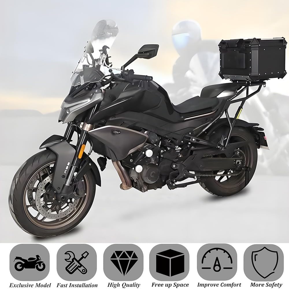 for 800NK NK800 800 NK Motorcycle Rear Tail Luggage Rack Top Case Holder Support Bracket Cargo Carrier Rear Tail Storage Rack Motorbike Carrier with Screw Accessories
