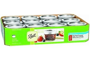 Ball® Small Canning Jars for Jams, Jellies, and Preserves, 4 oz, 12 pack