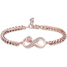 zeqingjw Infinity Urn Bracelet for Ashes for Women Adjustable Cremation Jewelry Memorial Ash Keepsake Bracelet for Loved Ones