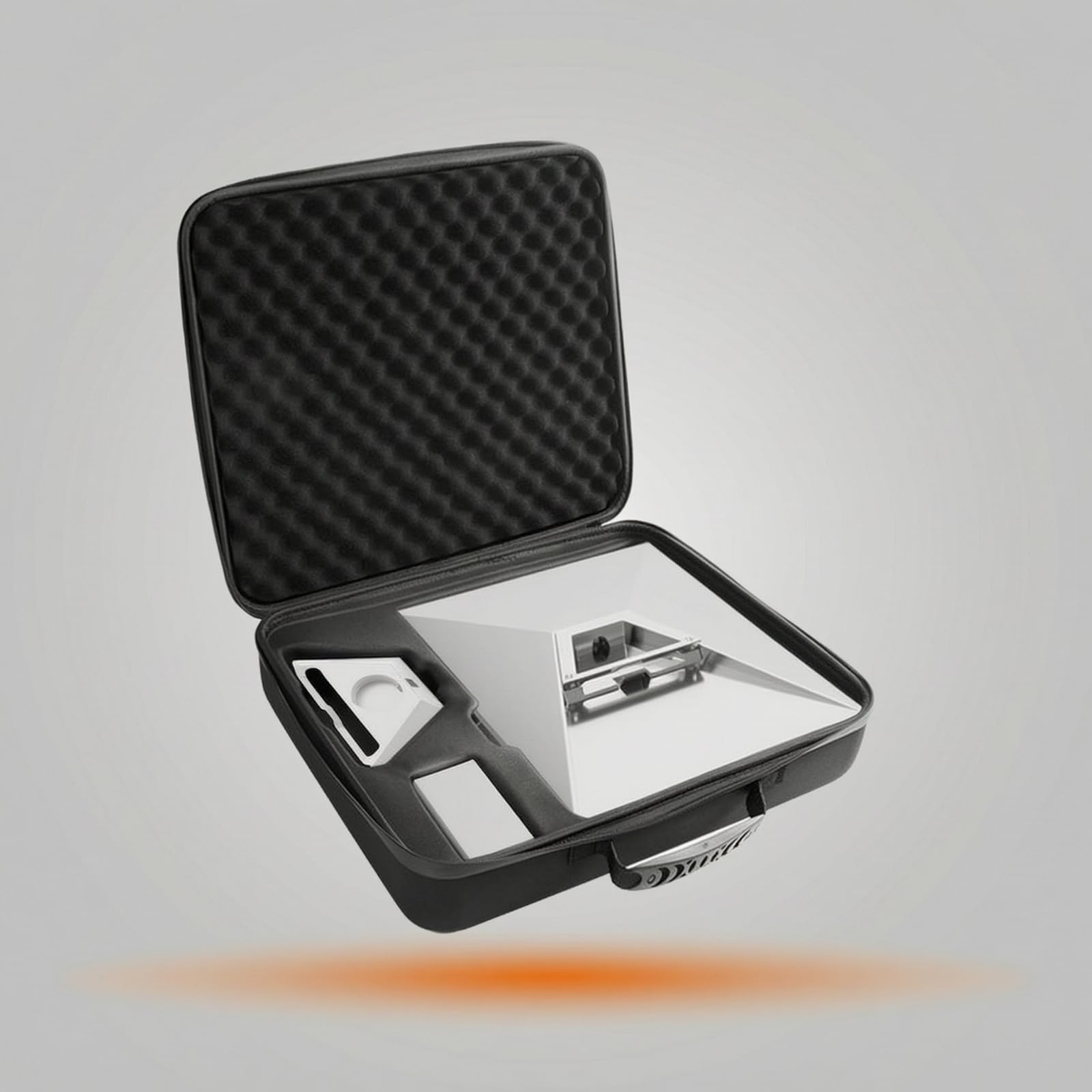 Custodia Rigida Gps Case Valigetta Protettiva Scatola Porta Dispositivo Borsa da Trasporto Astuccio Antigraffio con Rivestimento a Nido d'Ape E Doppia