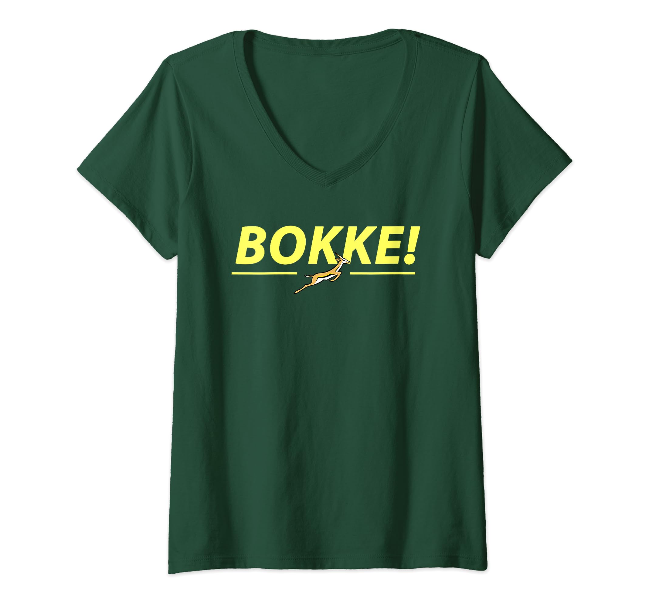 Womens South African Rugby V-Neck T-Shirt
