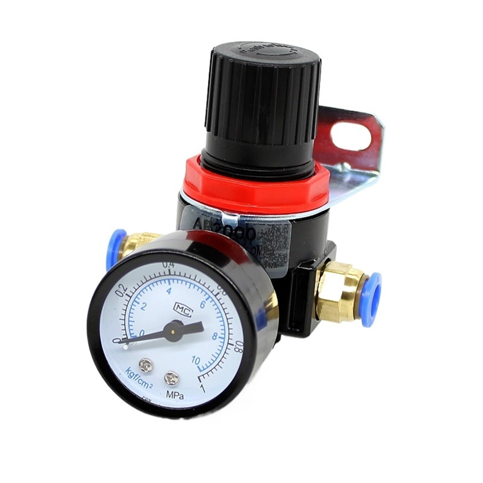 Jwvialel Ar2000 02 G1/4Inch Pressure Regulator Mini Relief Control Compressor Treatment Units Valve Gauge Fitting 1Pcs(Ar2000)