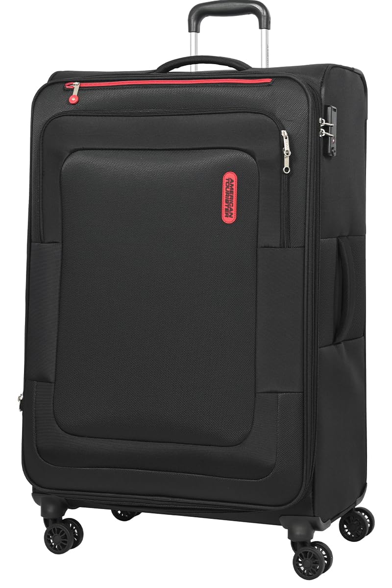 Duncan+ Suitcase, Cabin Size, 4 Spinner Wheels, Soft Top, 100% Polyester, Lightweight|Water Resistant Material|TSA Lock|Front Storage Compartment|Expandable - 3 Years International Warranty