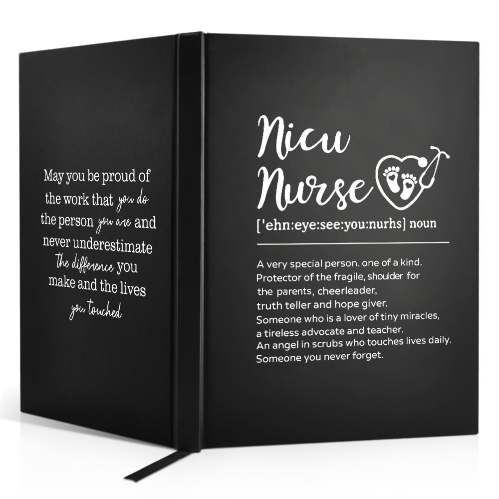 XQLZY Nicu Nurse Funny Hardcover Notebook, Nursing Work Hardcover Notebook, Thank You Gifts for Nurse, Nurse Gifts, Nurse Appreciation Gifts, Retirement Goodbye Farewell Gifts for Nurse
