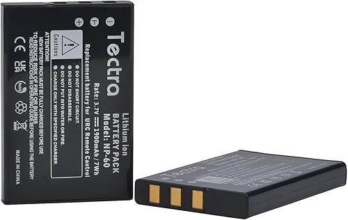 Miniatura 2 de Tectra Paquete de 2 baterías de 1900 mAh compatibles con control remoto universal URC 11N09T NC0910 RLI-007-1 LIT0404, MX-810, MX-880, MX-890,