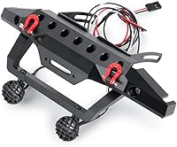 Vista 4 de Juego de parachoques delantero de metal para TRX-4 Axial SCX10 II 90046 RC Crawler