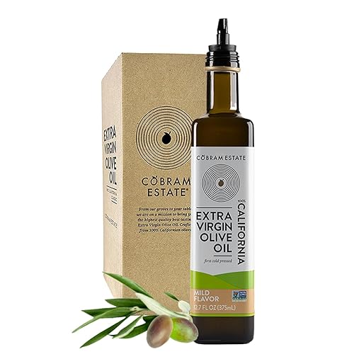 Cobram Estate Aceite de oliva virgen extra 100% californiano suave, primero prensado en frío, sin OMG, apto para dieta cetogénica, alto en