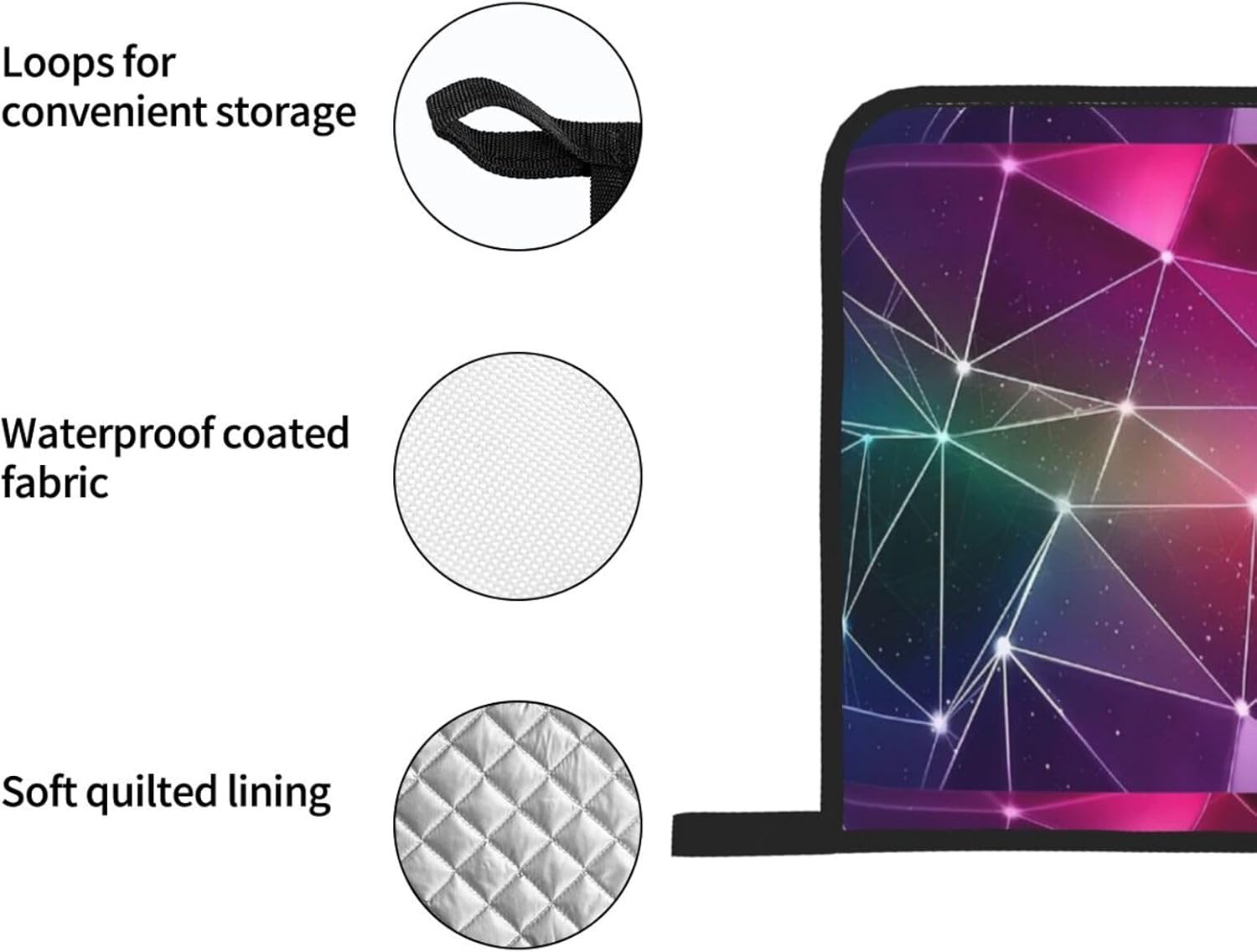 Red Galaxy Constellation Kitchen baking four piece set, fit for cooking and baking, oven, microwave, and outdoor barbecue