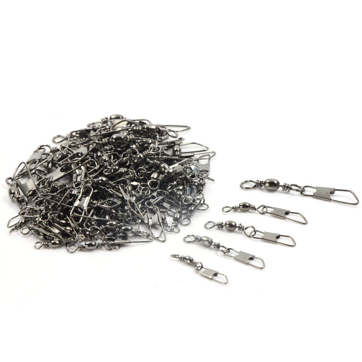 6 émerillons à Clapet Cabela's - Roulement à Billes - Inox - Pour Pêche En Mer - Taille 1