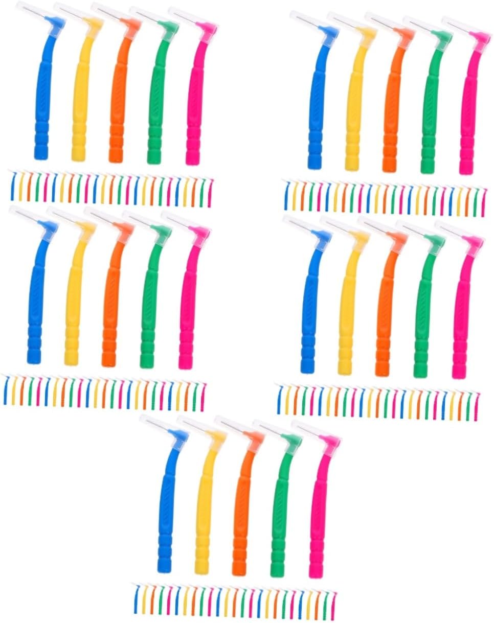 VALICLUD 150pcs Interdental Brushes for Cleaning Soft Bristled Cleaning Tools for Care for and Easy to Use