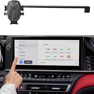 Phone Holder Mount for Toyota Camry Accessories 2025 2026 Navigation Screen Car Cell Phone Mount for Toyota Camry XLE XSE Smartphones Interior 360 Degree Rotation(with 12.3-Inch Screen)