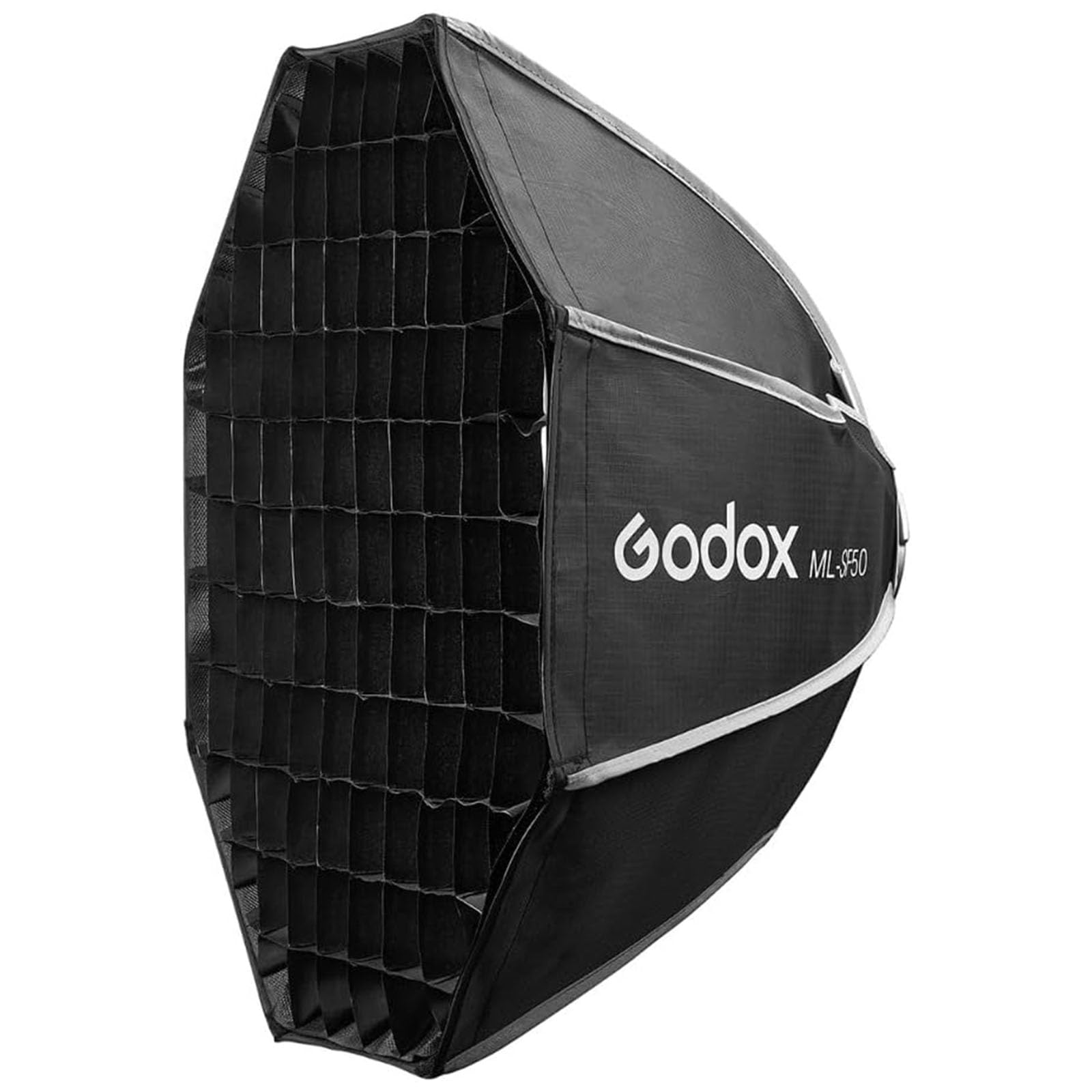 Godox Softbox, ML-SF50 Octagon Softbox, 50cmX50cm, Nylon Poliestere, Softbox, Nero, Compatibile con Godox ML100Bi, ML60IIBi, ML60Bi, ML60, ML30Bi, ML30 LED Video Light