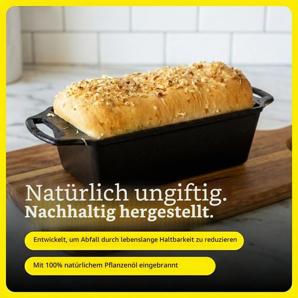 Lodge Kastenform aus Gusseisen, 2-teiliges Set