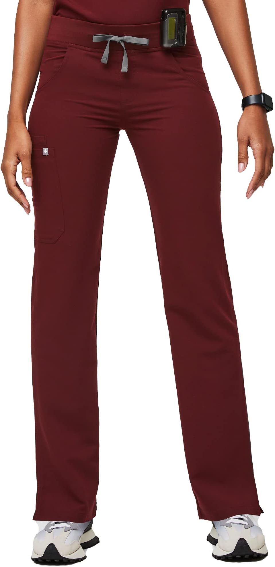 FIGS Kade Cargo Scrub Pants for Women — Classic Fit, Straight Leg, 4 Pockets, Yoga Waistband, Anti-Wrinkle