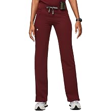 FIGS Kade Cargo Scrub Pants for Women Classic Fit, Straight Leg, 4 Pockets, Yoga Waistband, Anti-Wrinkle