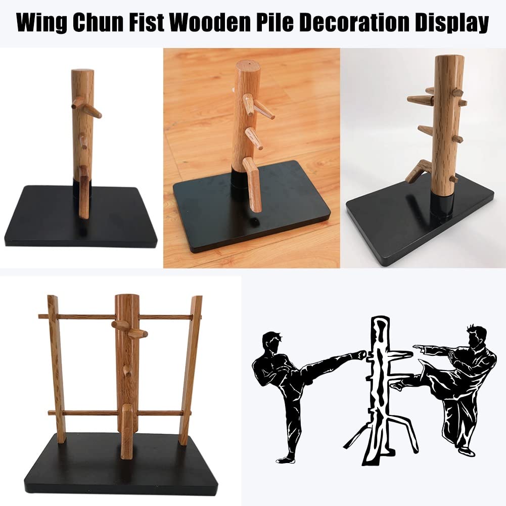 DYK&NX Mini Mannequin de Bois Wing Chun, Wing Chun Kung Fu Décoration, Idée Cadeau Amateurs d'arts, Martiaux en Bois Massif, pour La Décoration de Bureau Artisanat Ornement (Grey : B)