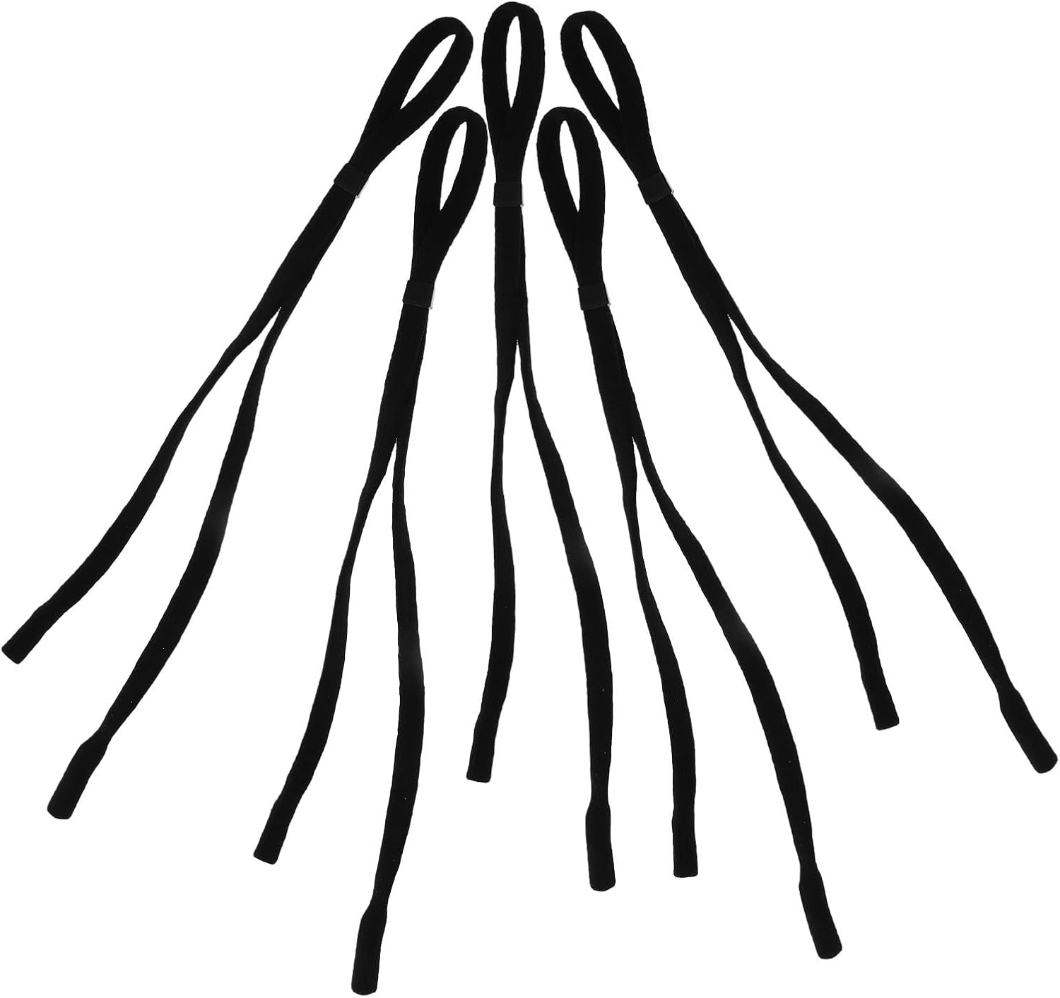 Alasum 5pcs Anti-slip Polyester Eyeglass Lanyards Eye Glass Holders Dark-colored for Men and Women, Wear-resistant Eyewear Chains Suitable for Outdoor Activities