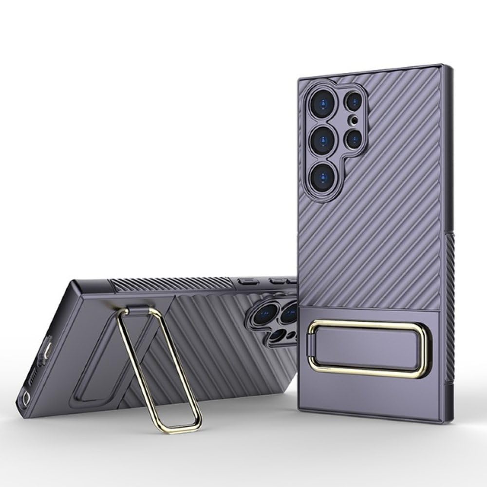 Coque Samsung S23 robuste violette de qualité supérieure à béquille intégrée - 8