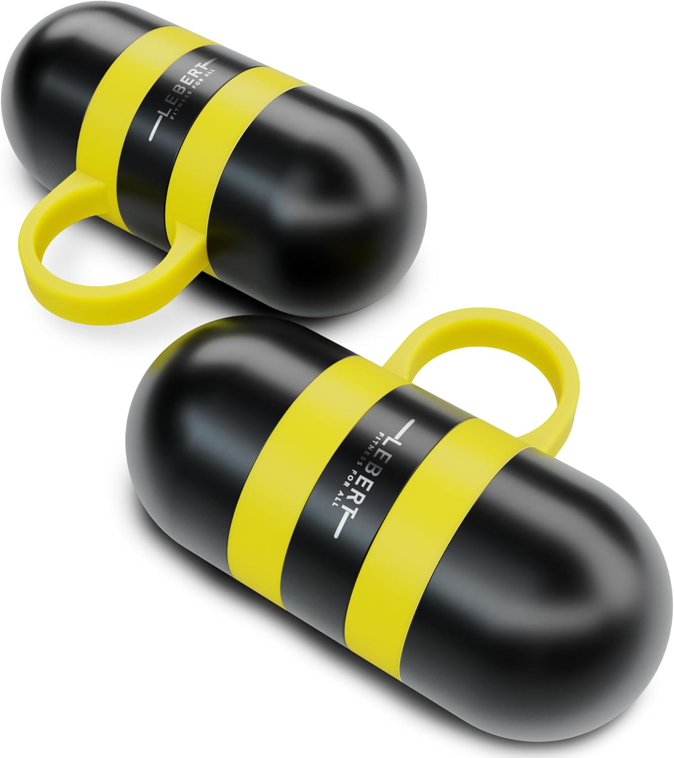 Lebert Fitness Cardio Hand Weights – Compact Steel Dumbbell Set with Anti-Slip Silicone Finger Loop for Secure Grip. Designed for Cardio, Boxing, Yoga, and Strength Training. Sold in Pairs. Available
