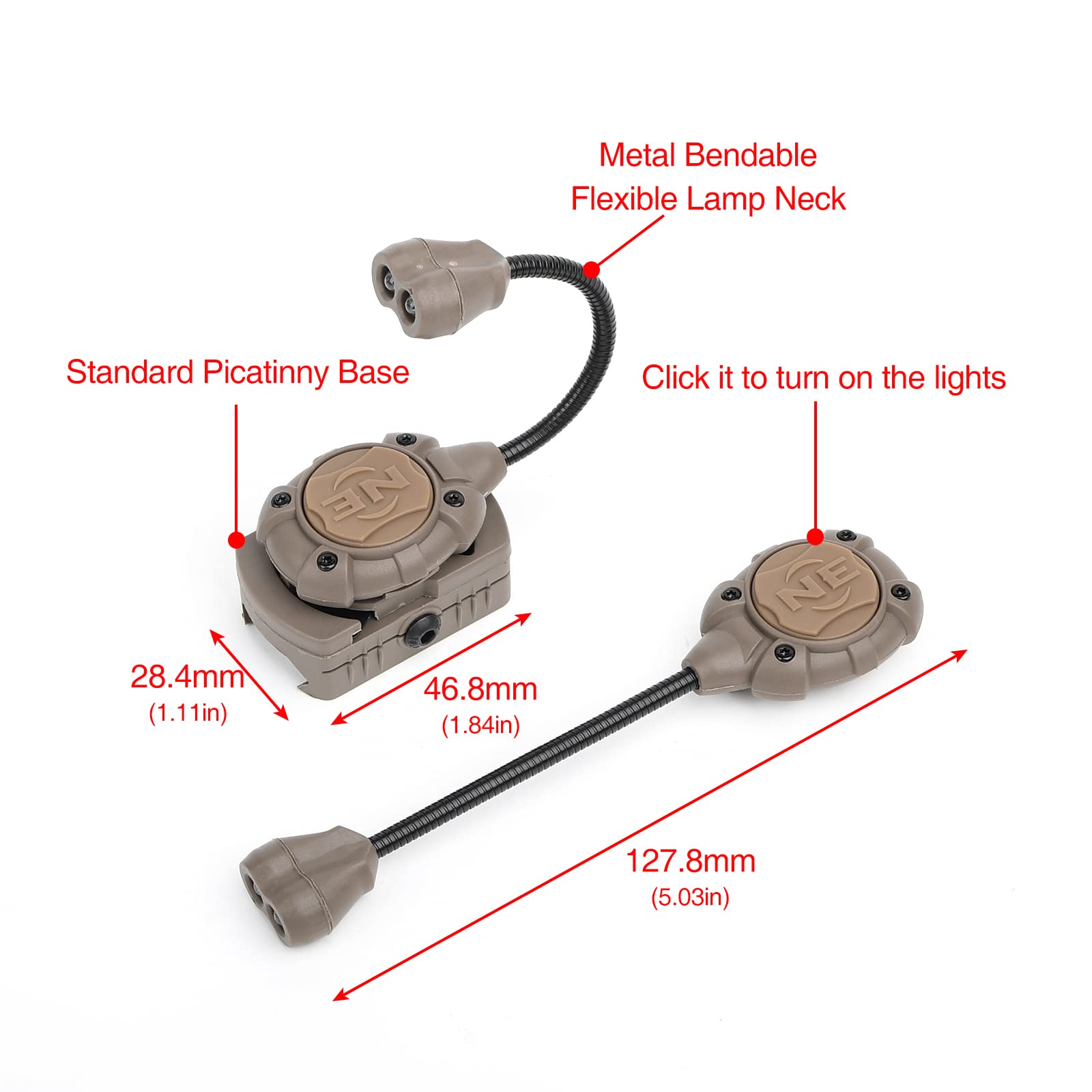Military IR Red Green LED Tactical Helmet Light With IR/Red/Green LED ...
